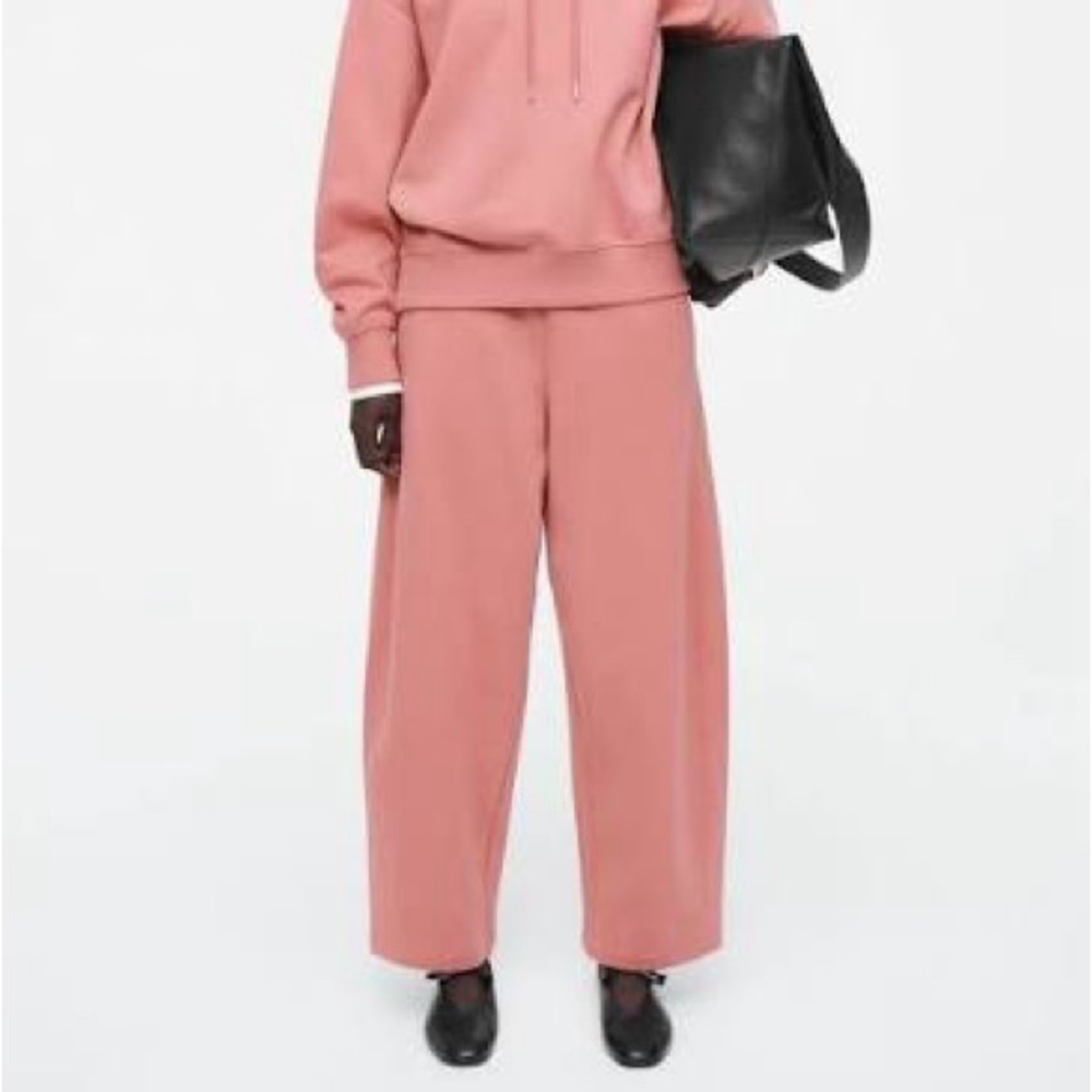 COS BARREL-LEG JOGGERS DUSTY PINK